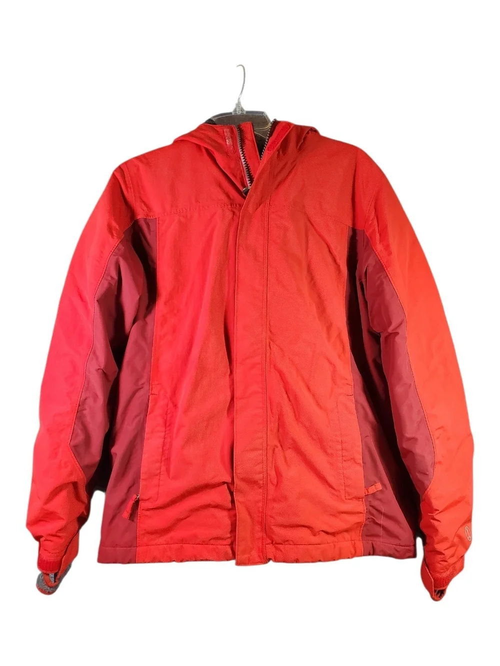 Lands' End Boys Squall Hooded Winter Coat Red/Orange XL 18/20 Waterproof